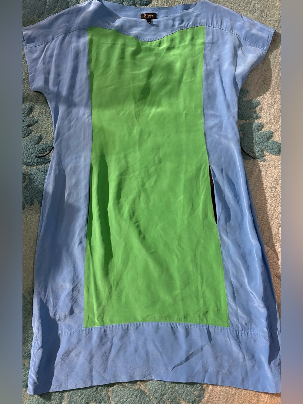 Escada Sport Two-Tone Blue and Green Slip Dress